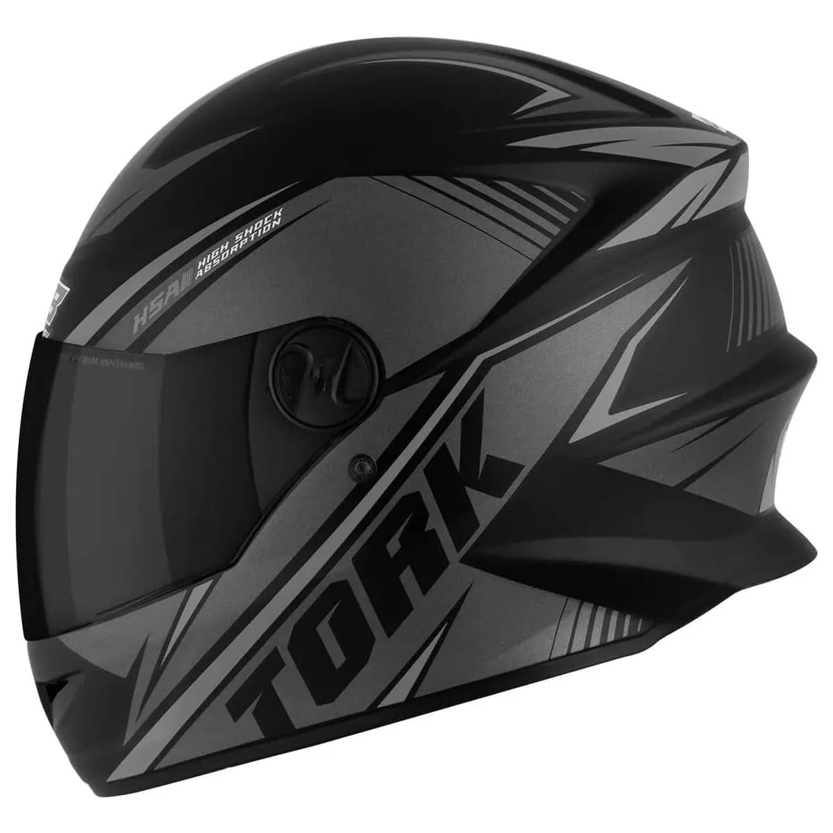 Pro Tork Capacete Moto R8, Viseira Fumê, Preto/Prata, Tam. 58