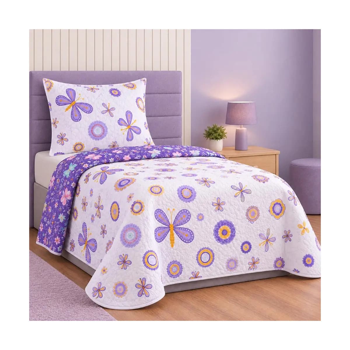 Colcha Cobre Leito Solteiro Studio MIx Premium Matêlado Bouti Kids