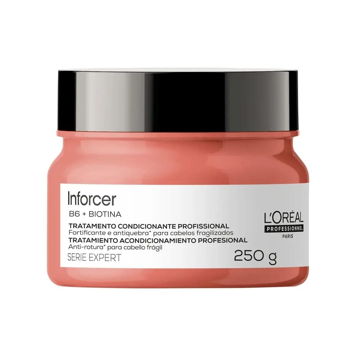 L'Oréal Professionnel Serie Expert Inforcer Máscara de Tratamento, Fortificante Anti-Quebra que Estimula o Crescimento e Previne a Queda, com Biotina e Vitamina B6 para Cabelos Frágeis, 250g