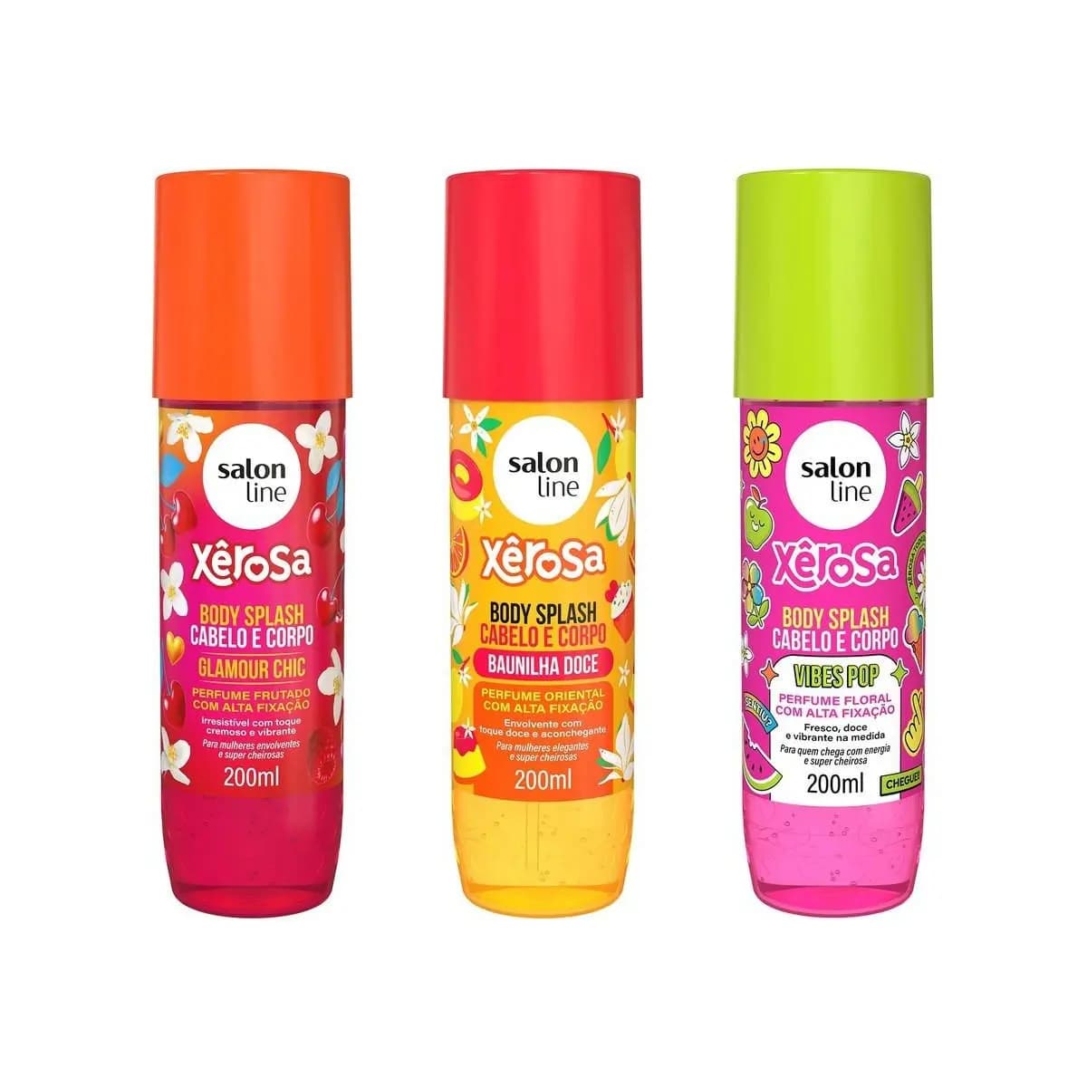 Kit Xerosa com 3 Body Splash 200ml