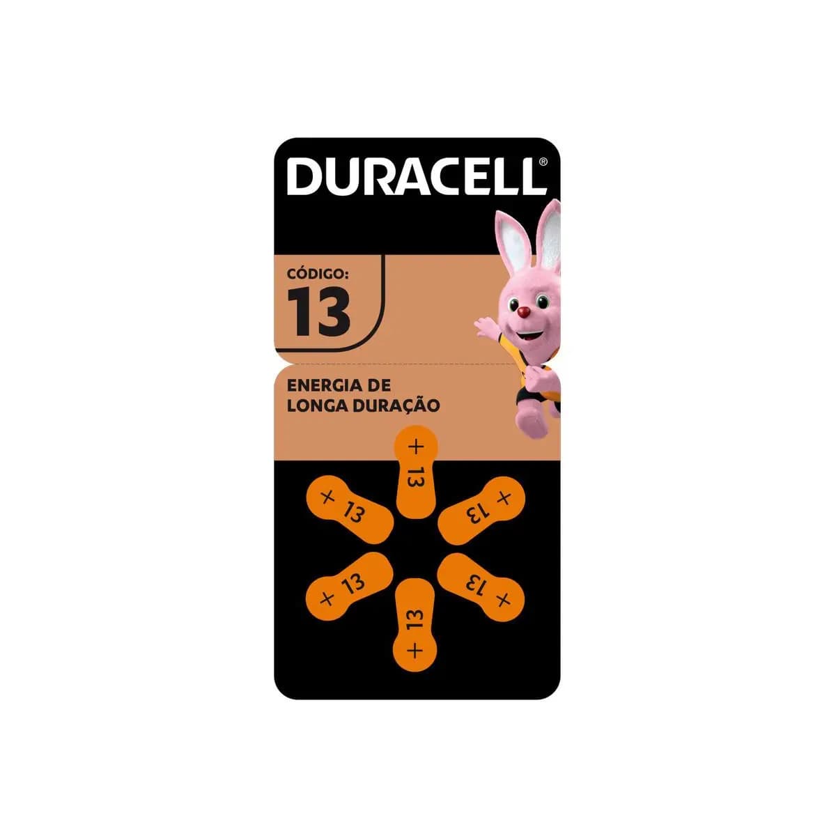 Pilha Duracell Auditiva 13 C/ 6 Unidades