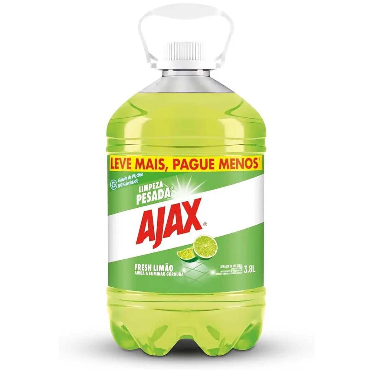 Limpador Ajax Fresh Lemon 3,8L Tamanho Família