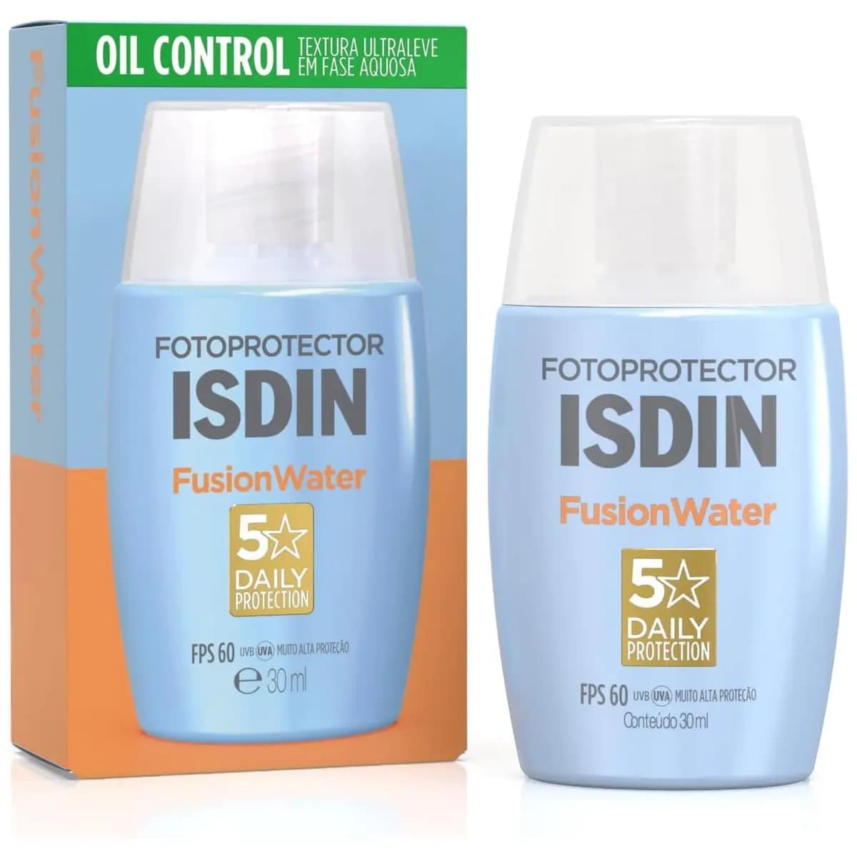 ISDIN Protetor Solar Facial Fusion Water 5 Stars