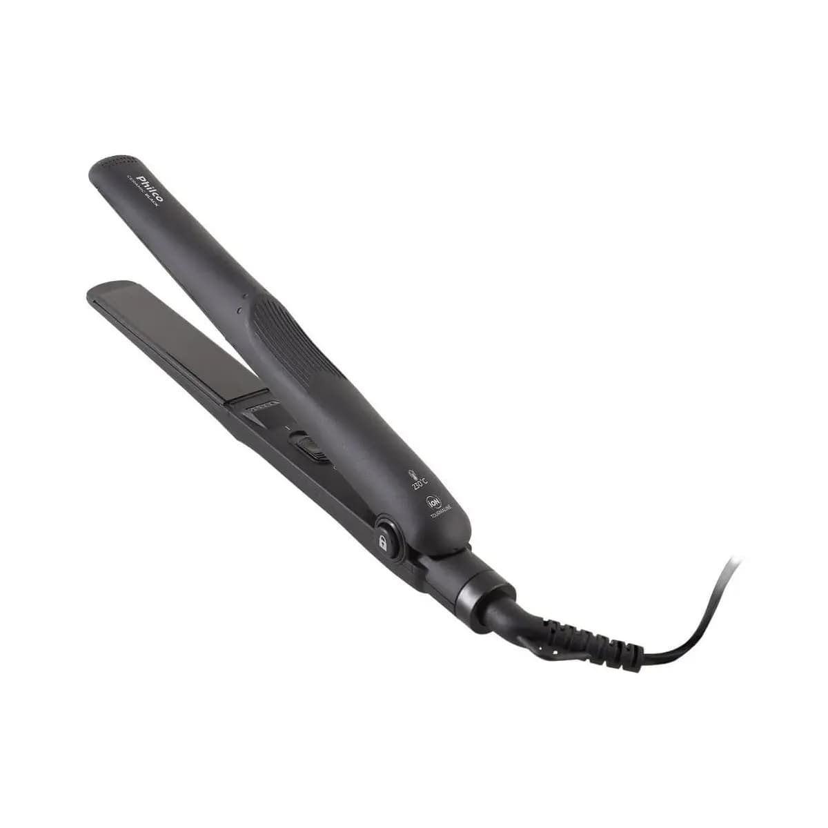 Prancha Ceramic Black PPR08, Philco, Bivolt