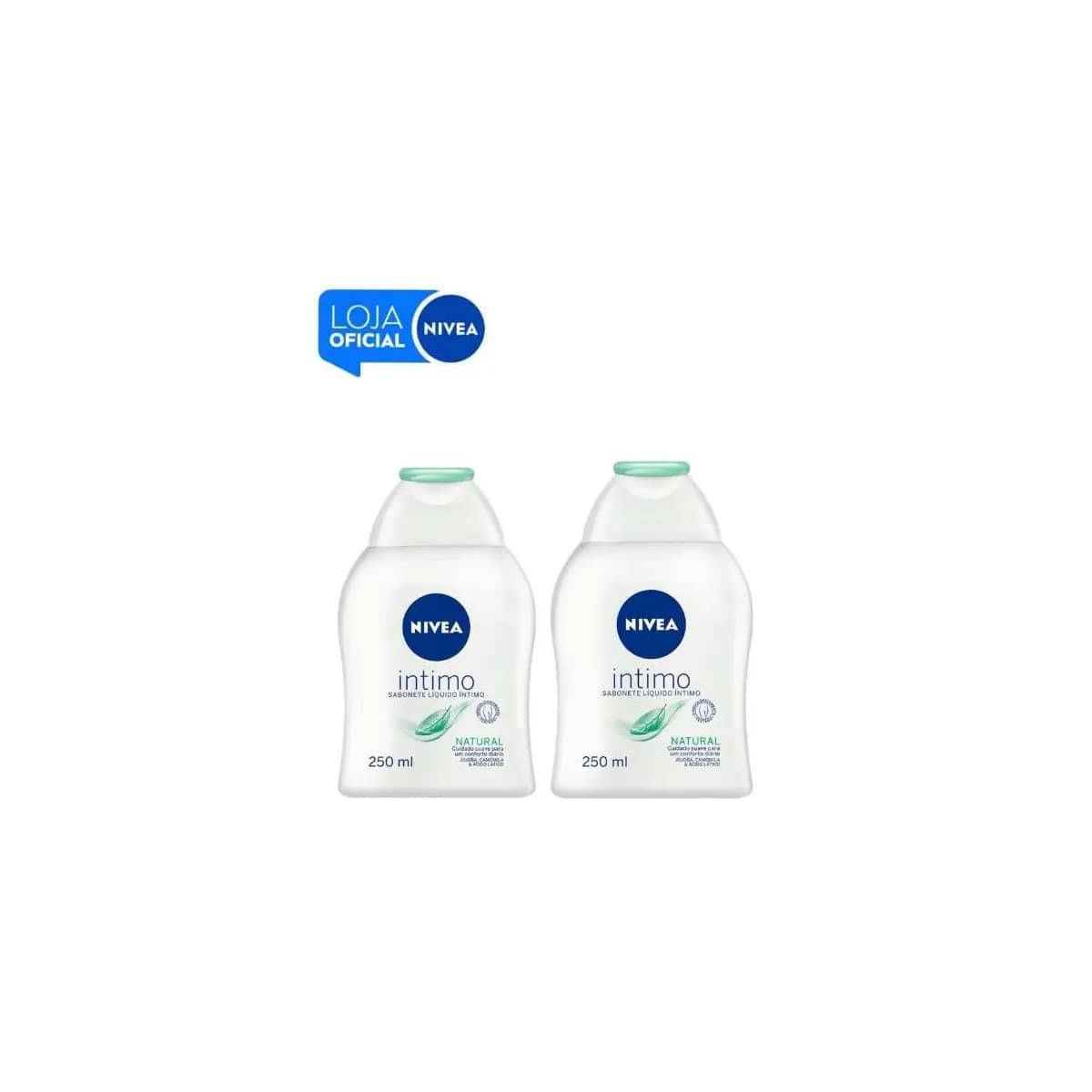 KIT NIVEA Sabonete Líquido Íntimo Natural 250ml - 2 unidades