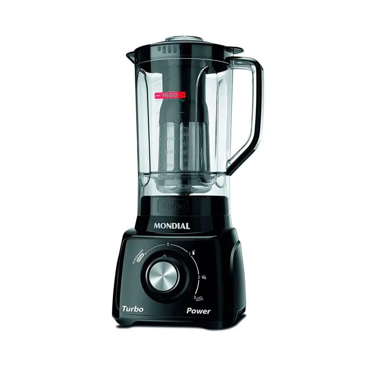 Liquidificador Turbo Power L-99 FB Copo San Cristal 3 Velocidades Mondial