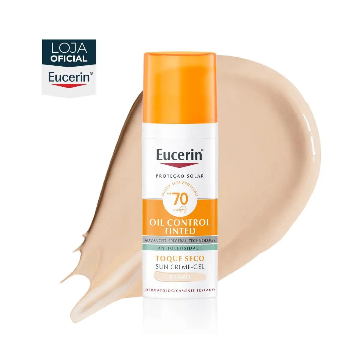 EUCERIN Protetor Solar Facial Oil Control Cor Clara FPS 70 50ml