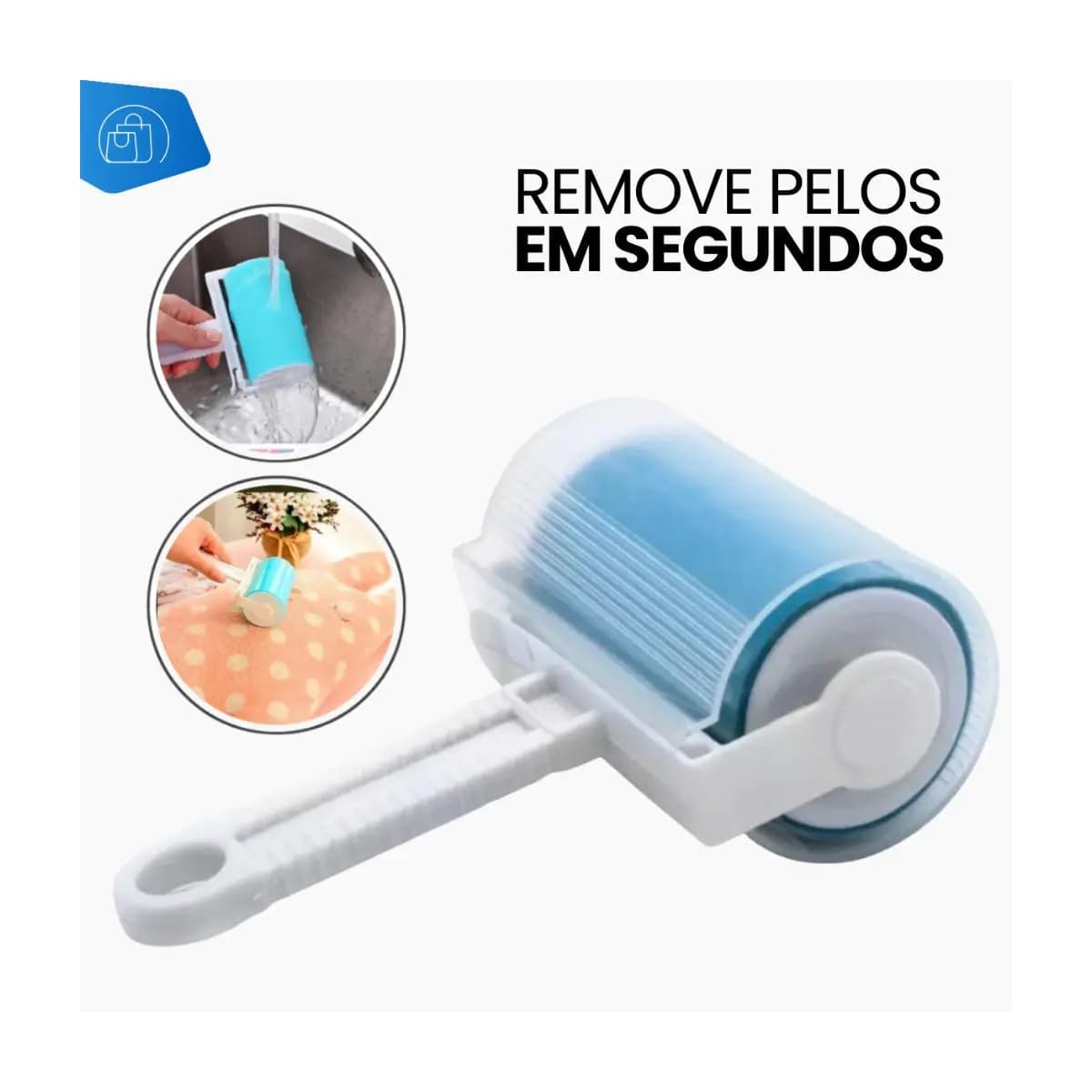 Tira Pelo Roupa Lavável Reutilizável com Capa Protetora