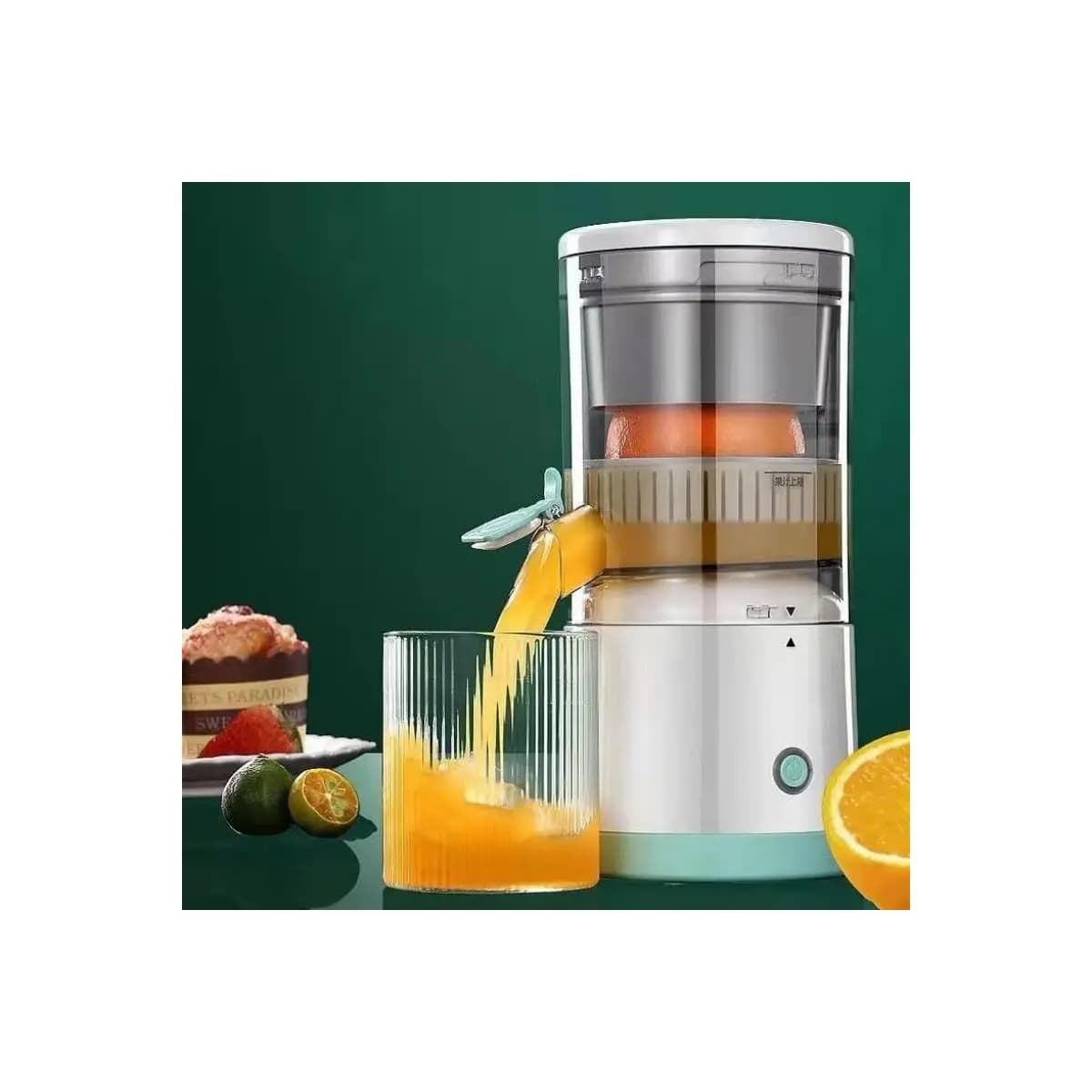 Espremedor Elétrico Laranja Limão Frutas Fazer Sucos Recarregável Usb Cozinha