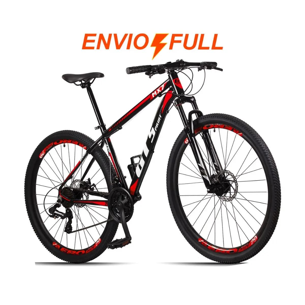 Bicicleta Aro 29 GT Sprint MX7 24V index Freio Disco Alumínio Suspensão Aero MTB