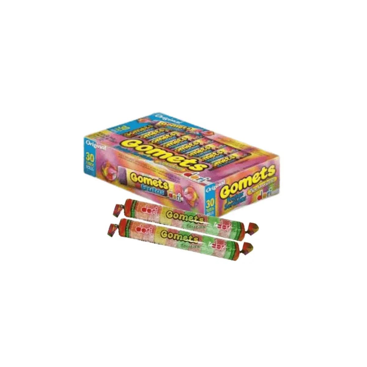 Bala De Goma Tubo Gomets Frutas com 30 unidades de 32g - Dori