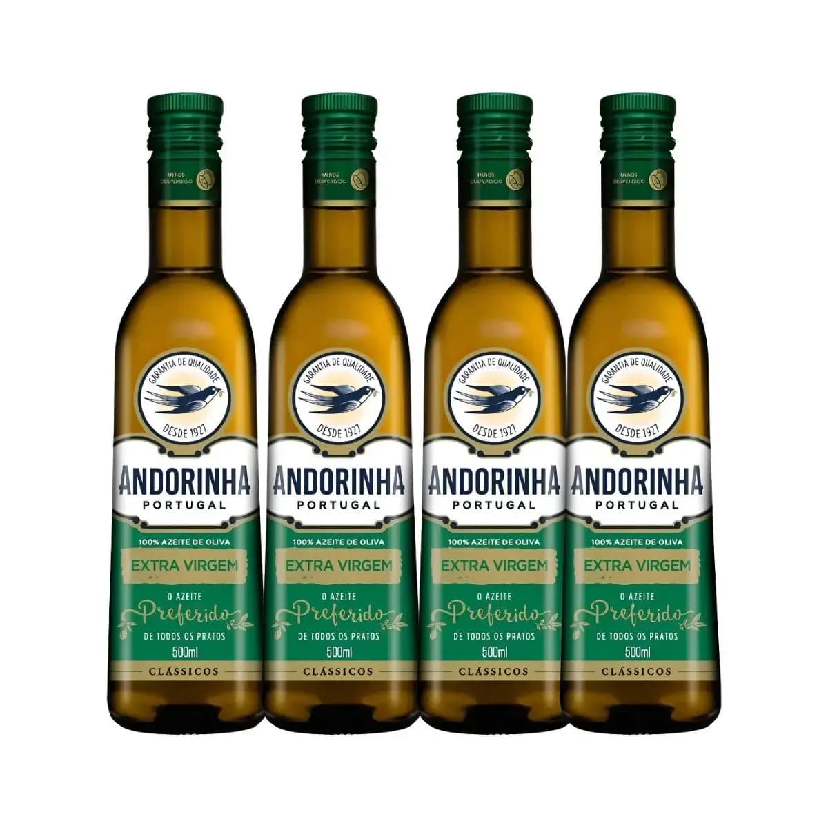 Kit Azeite Extra Virgem Andorinha 500ml - 04 Unidades
