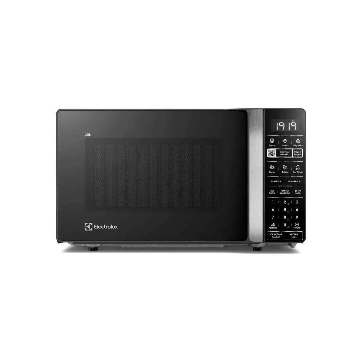 Micro-ondas Electrolux Efficient 20L Preto Função Descongelar e Receitas Pré-Programadas (ME20P)