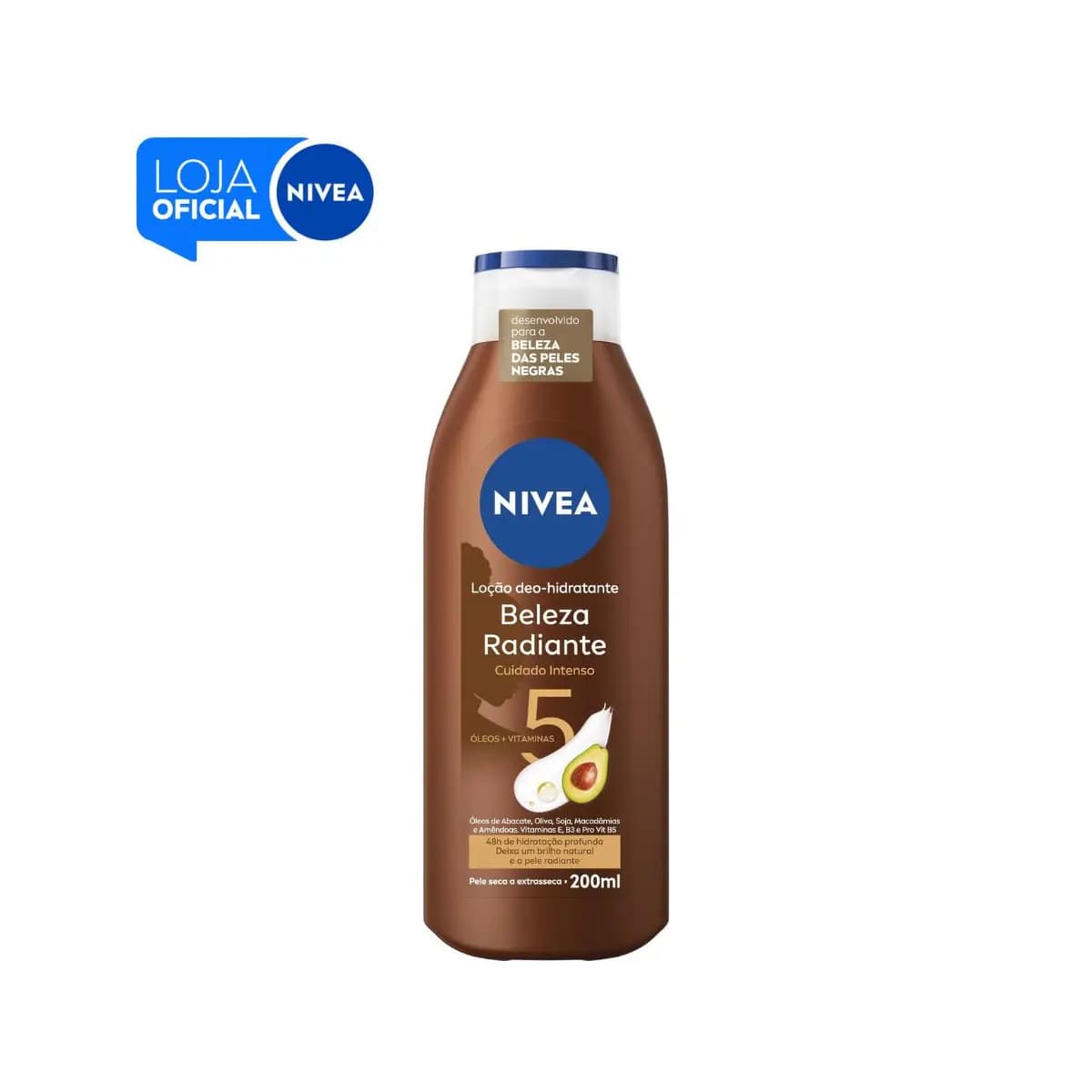 NIVEA Hidratante Desodorante Beleza Radiante Cuidado Intenso 200ml