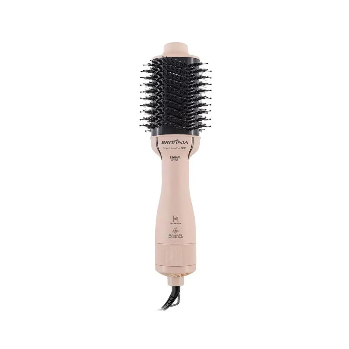 Escova Secadora Britânia Bec07r Cabo Giratório 1300w Bivolt