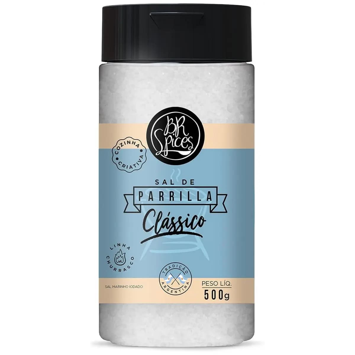 BrSpices - Sal De Parrilla Clássico BR Spices Pote 500G