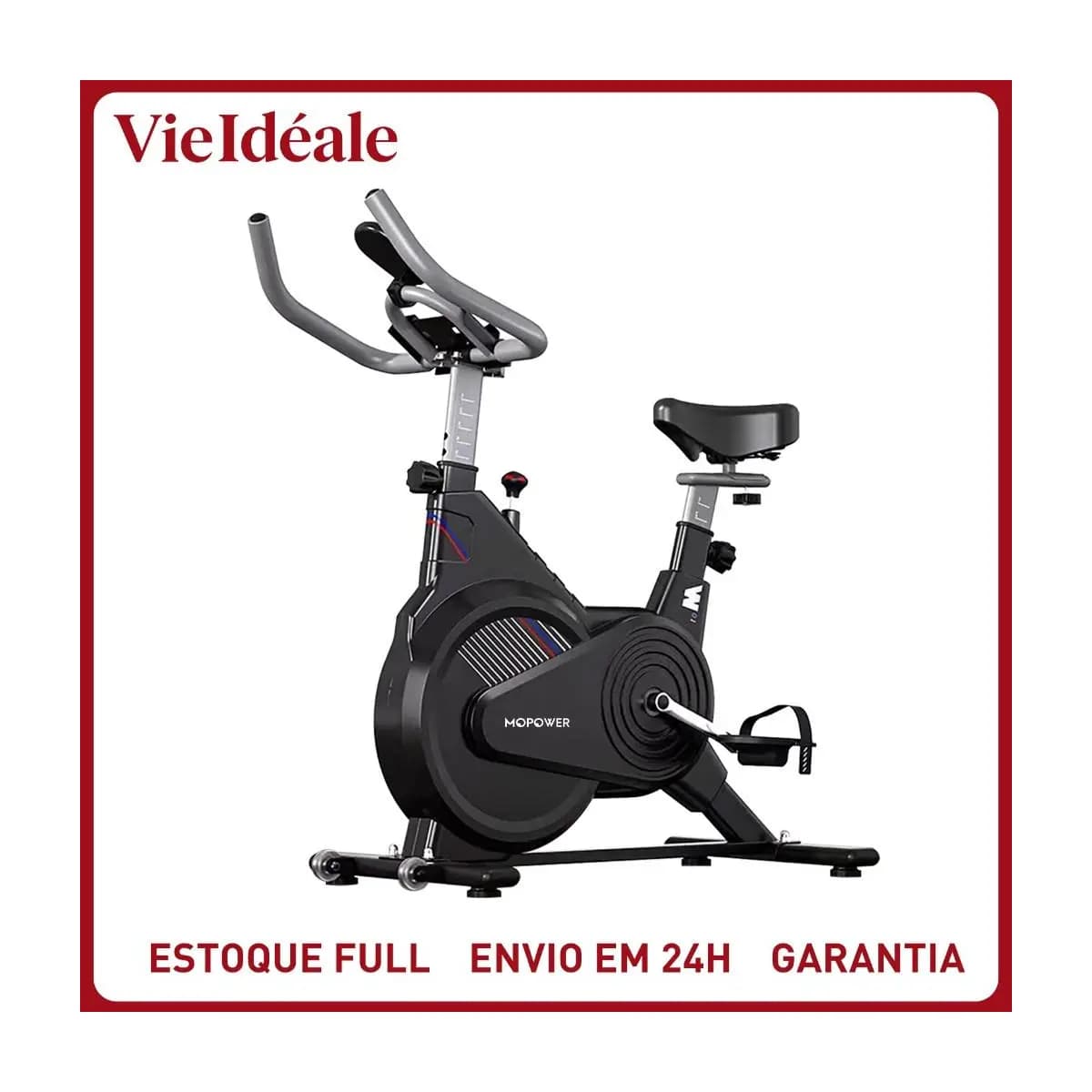Bicicleta Ergométrica Compacta e Silenciosa - Bike Spinning para Apartamento, 150kg