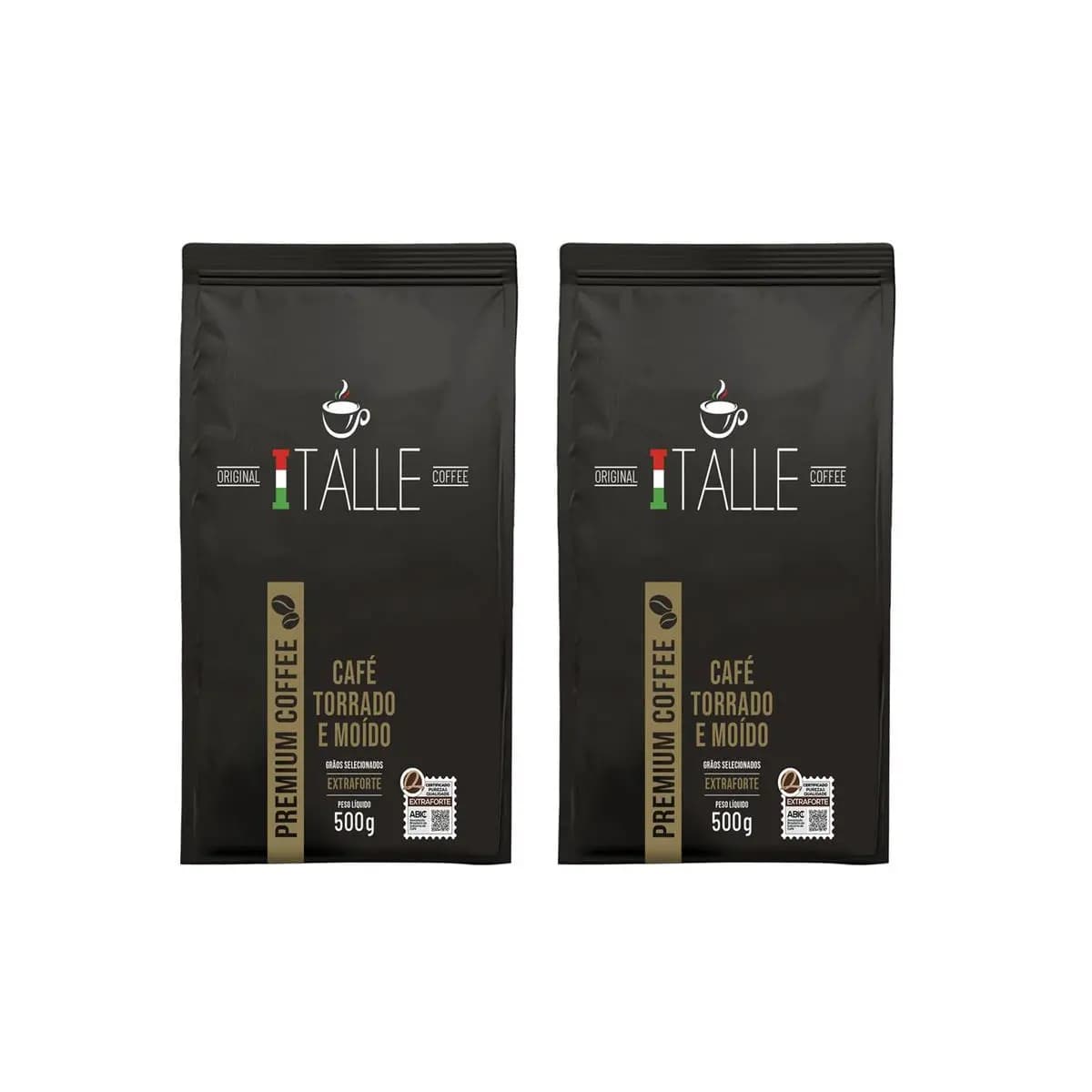 Café Torrado E Moído Extraforte 1kg Kit 2