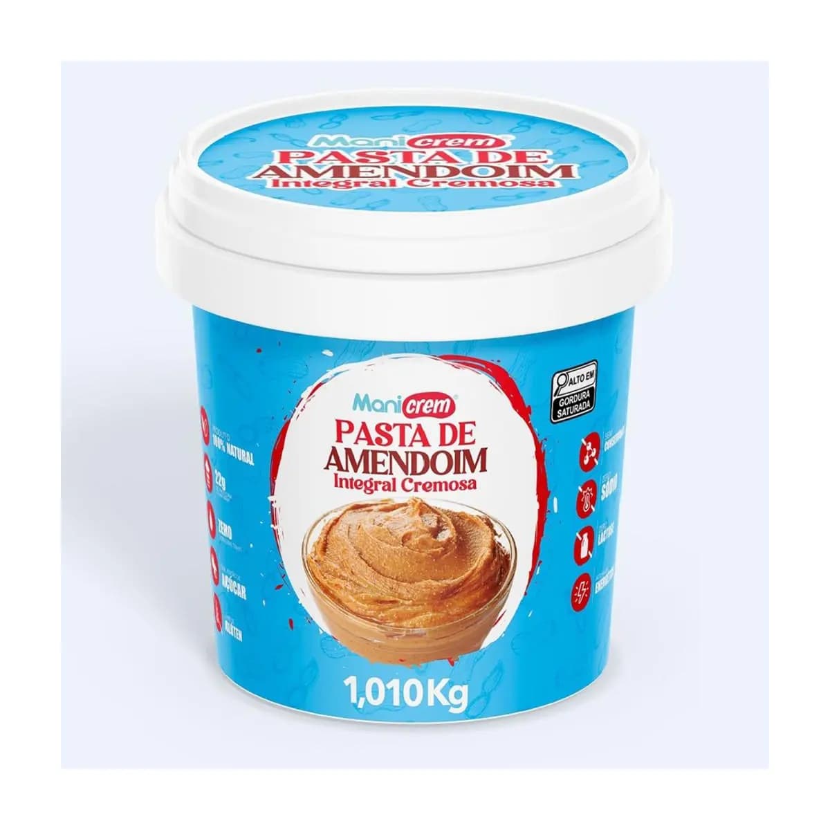 Manicrem Pasta De Amendoim Integral 100% Amendoim - 1kg