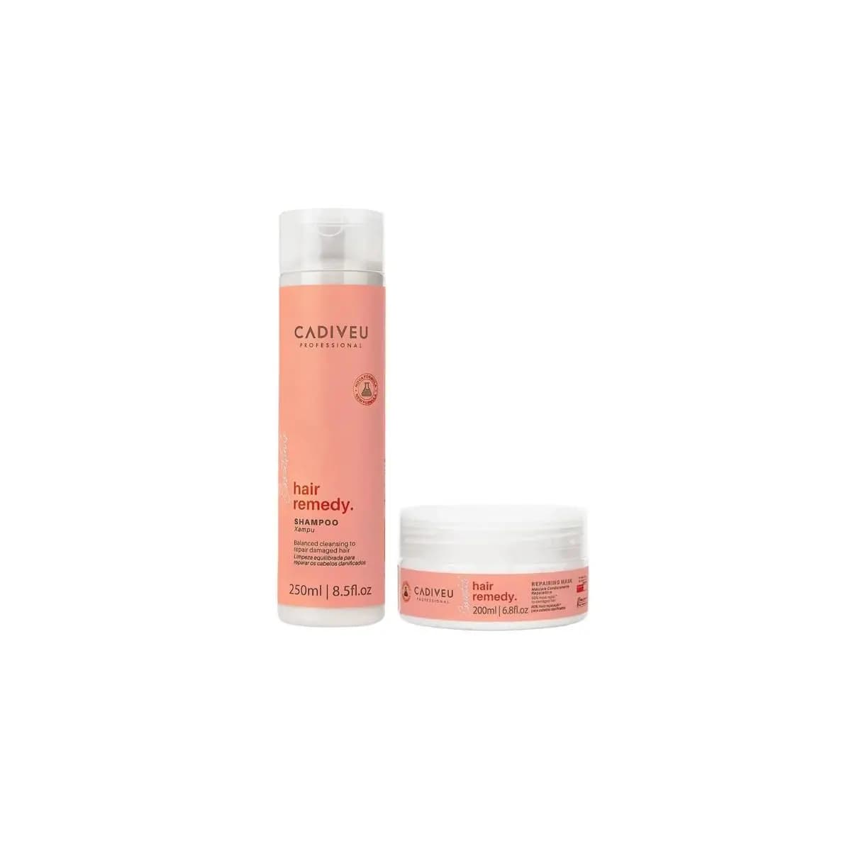 Cadiveu Kit Hair Remedy Shampoo 250ml e Máscara 200ml