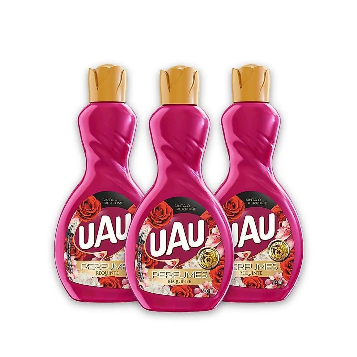 Kit 3un Limpador 500ml UAU Perfume Requinte
