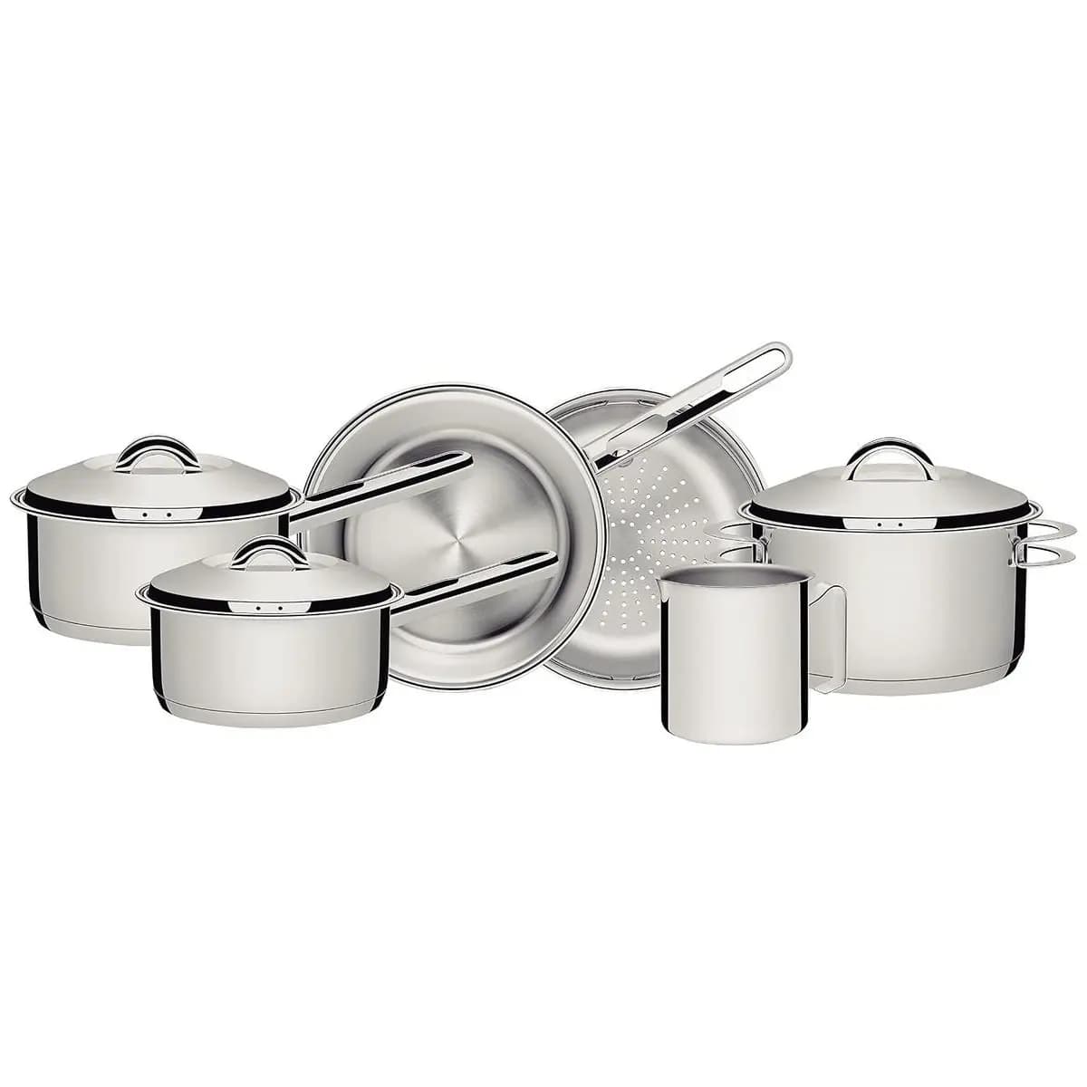 Tramontina Jogo de Panelas de Aço Inox 6 peças Solar
