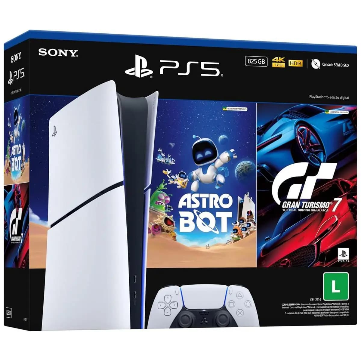 Review: PlayStation®5 Slim Digital 825GB – Pacote ASTRO BOT e Gran Turismo 7