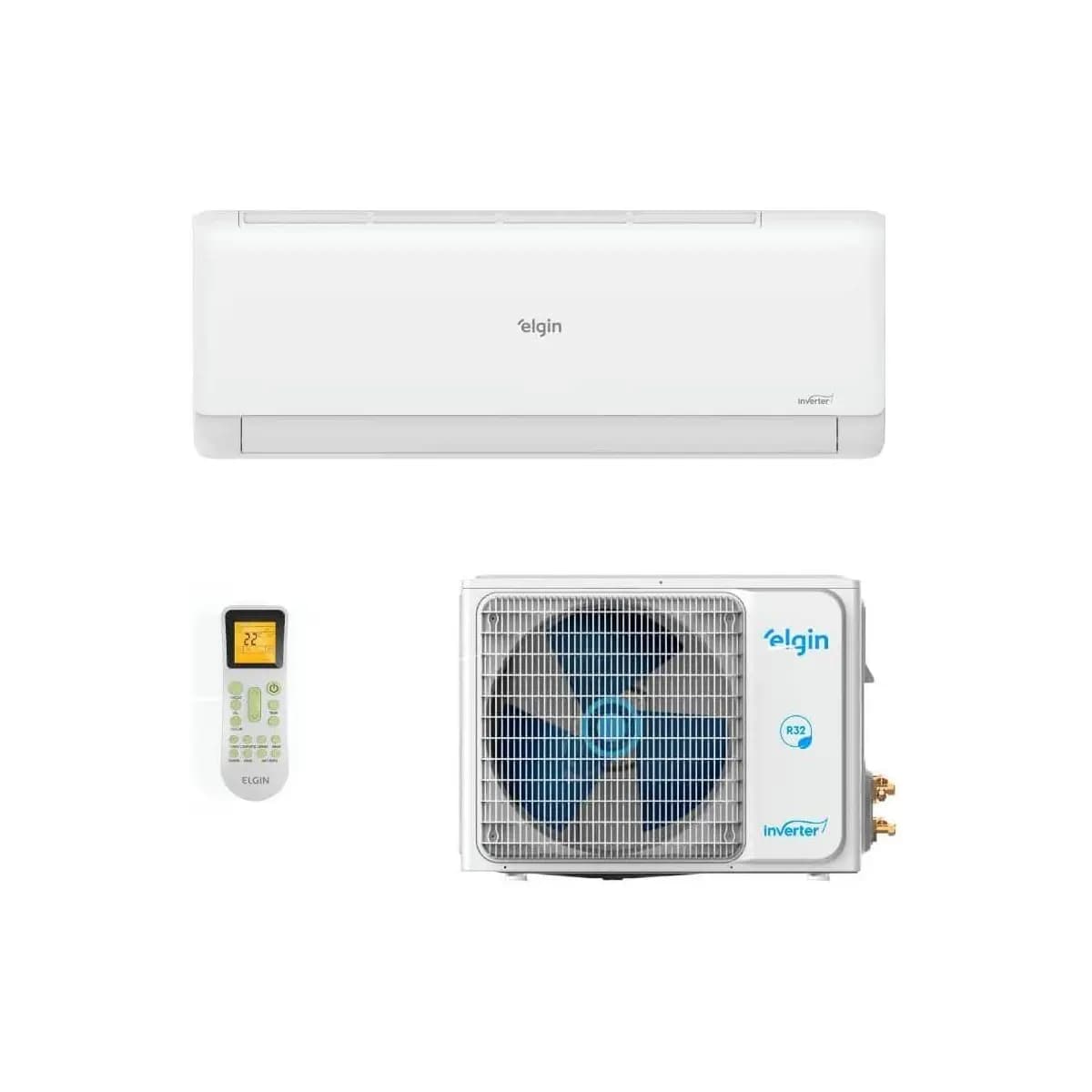 Ar Condicionado Split Hi Wall Inverter Elgin 24000 Btus Quente e Frio Eco Inverter Ii Wi-fi C 220v