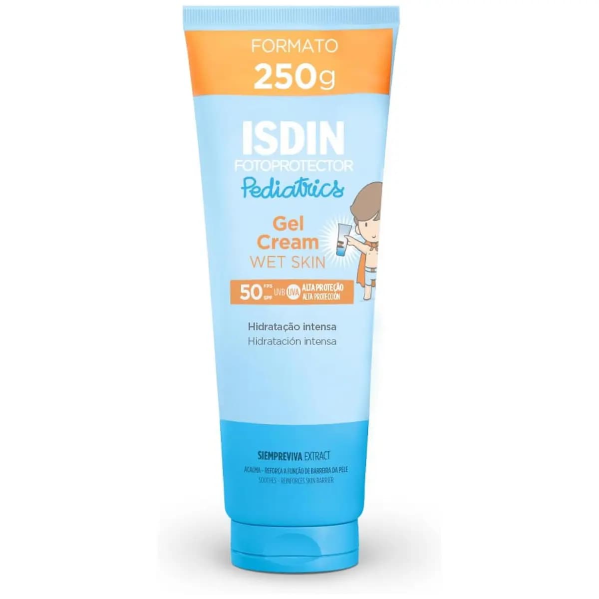 ISDIN Protetor Solar Corporal Infantil Gel Cream Pediatrics FPS 50-250g