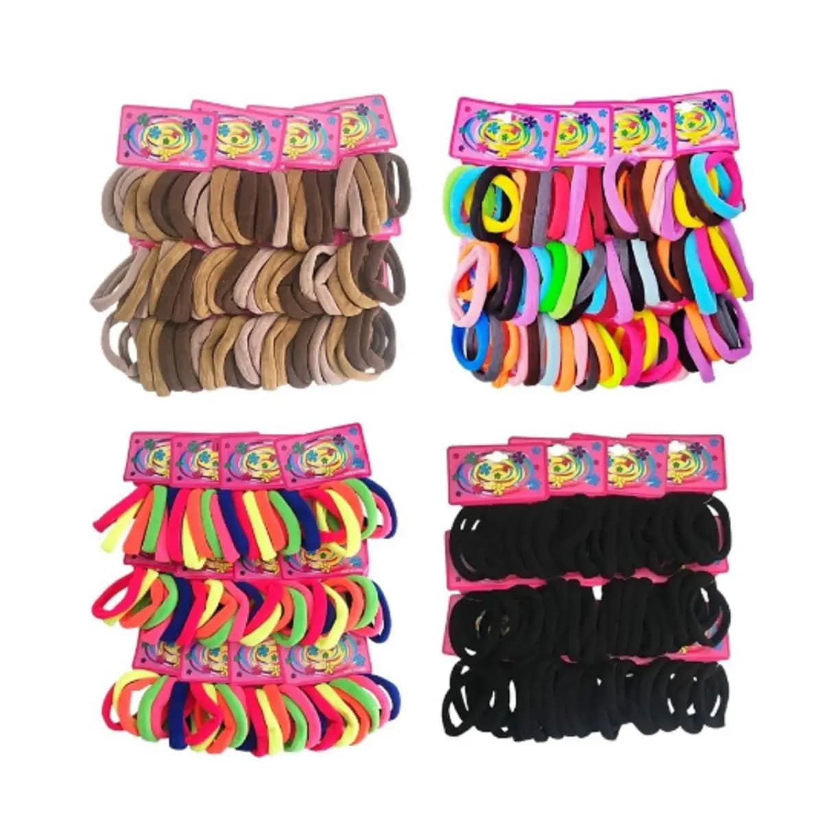 Kit de 72 unidades de Xuxinha de cabelo elastico de para cabelo feminino rabicó