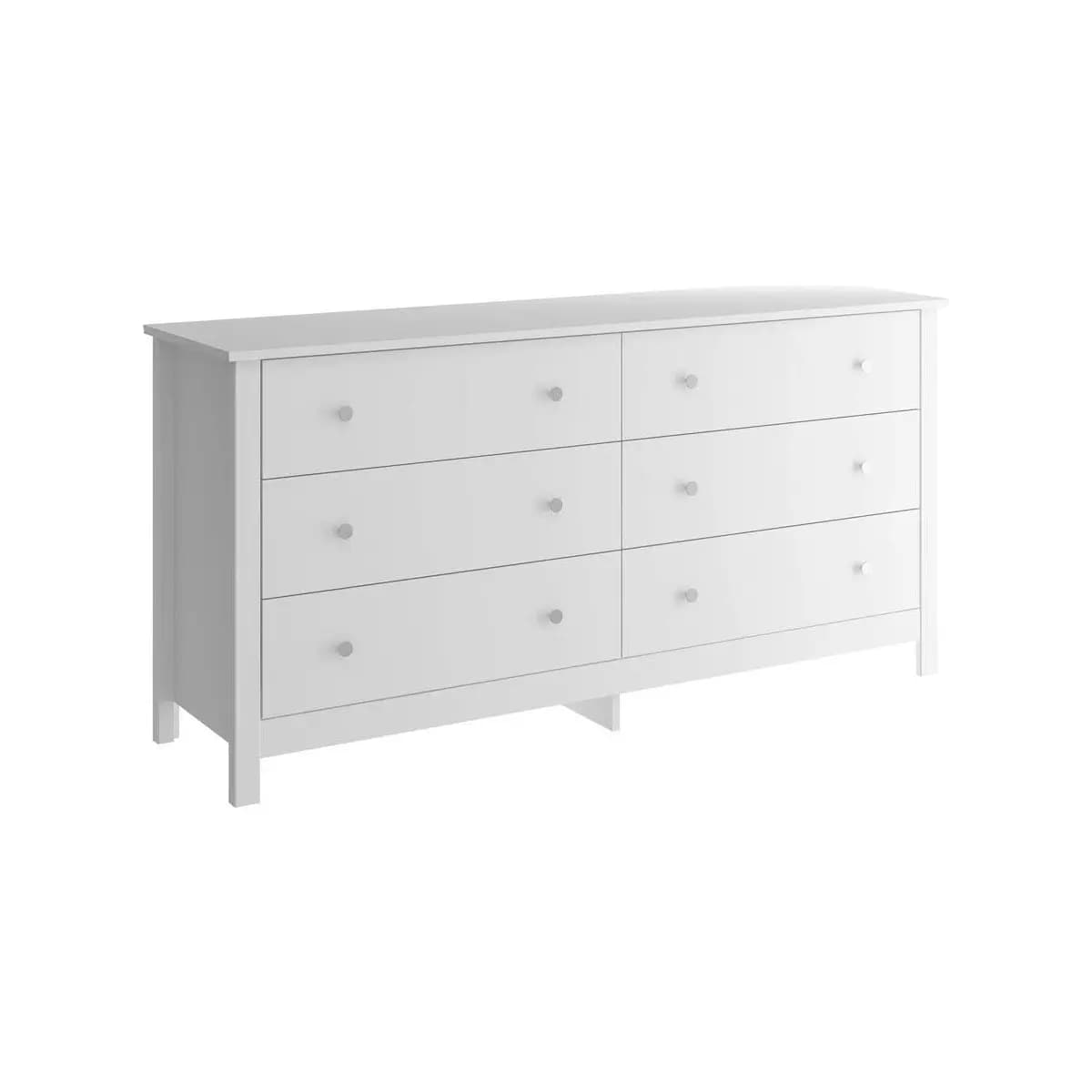 Cômoda Ditália 6 Gavetas Dm-221 Branco