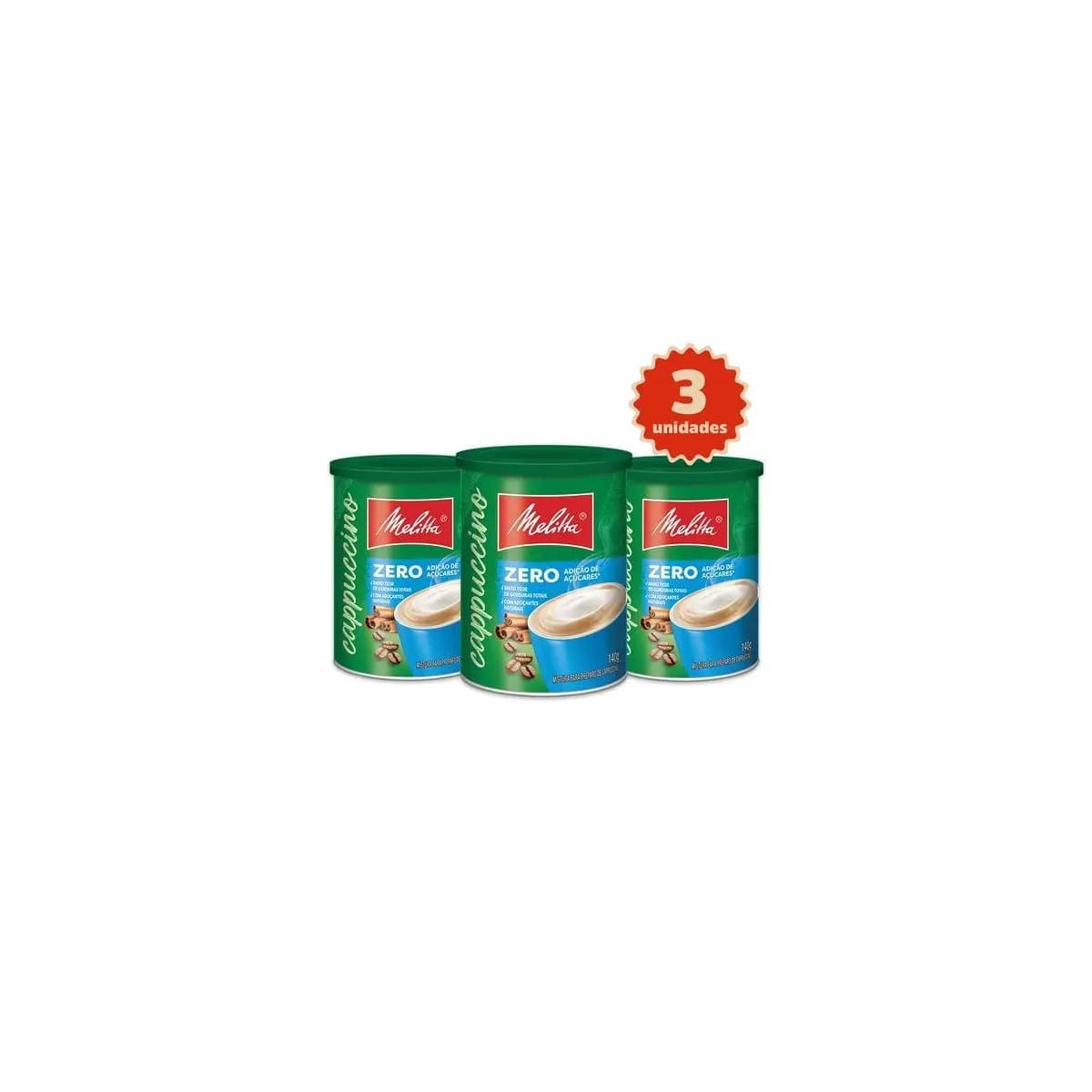 Kit 3 Cappuccinos Melitta® Zero 140G