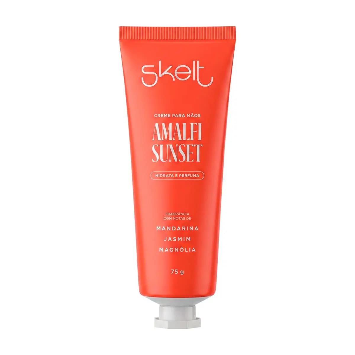 Creme de Mãos Perfumado Cítrico Hidratante 24h Bergamota e Mandarina Vegano Skelt Amalfi Sunset