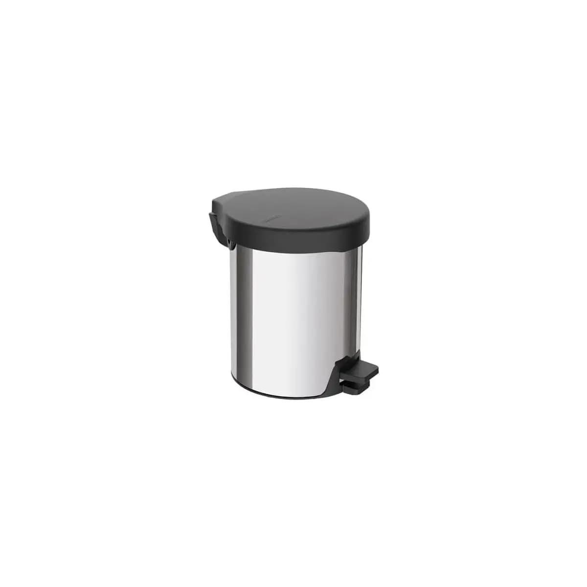 Lixeira com Pedal New Tramontina em aço inox com acabamento polido 5 L