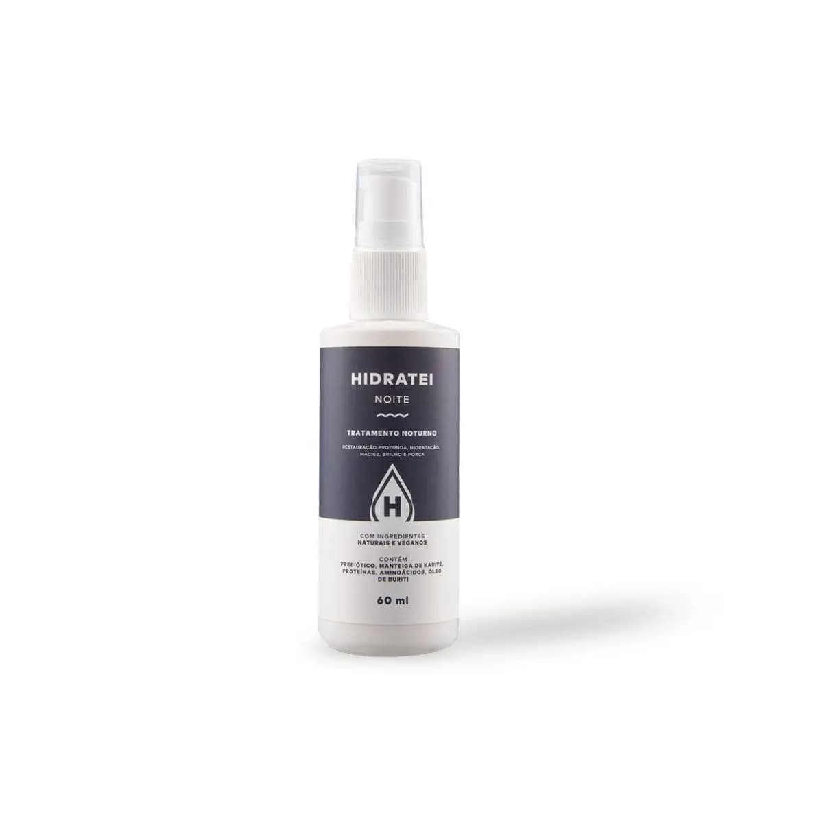 Creme Capilar Noturno Hidratei 60ml Travel Size Tratamento Noite Revitalização Reparação