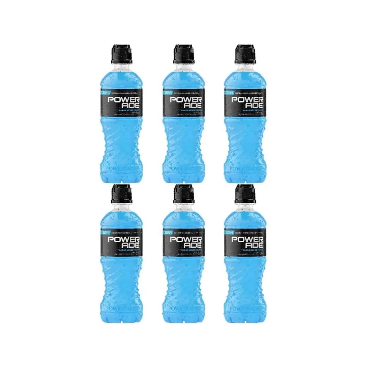 Pack Isotônico Mix de Frutas Powerade Garrafa 500ml - 6 unidades