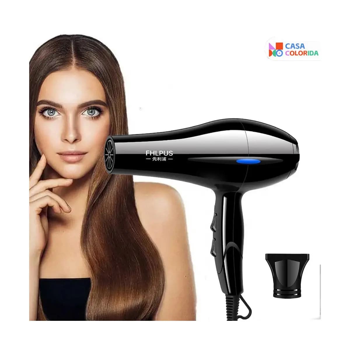 Secador de cabelo profissional 110V 3200W - Não queima Voltagem ideal para Brasil