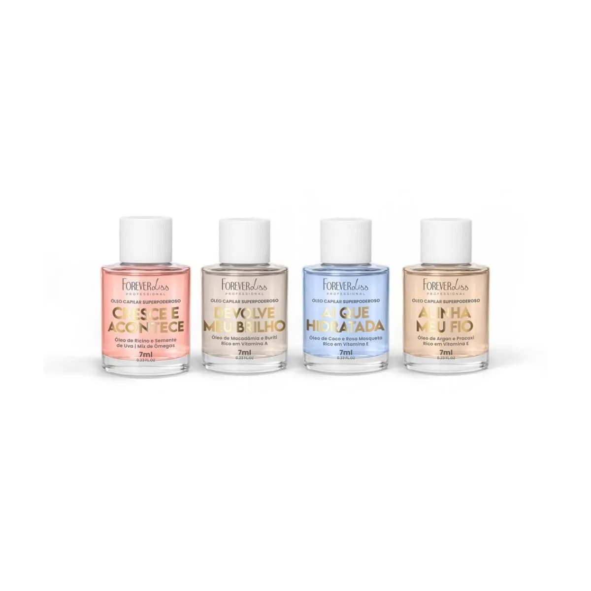 Kit Óleos Capilares Superpoderosos Completo Forever Liss 7 ml