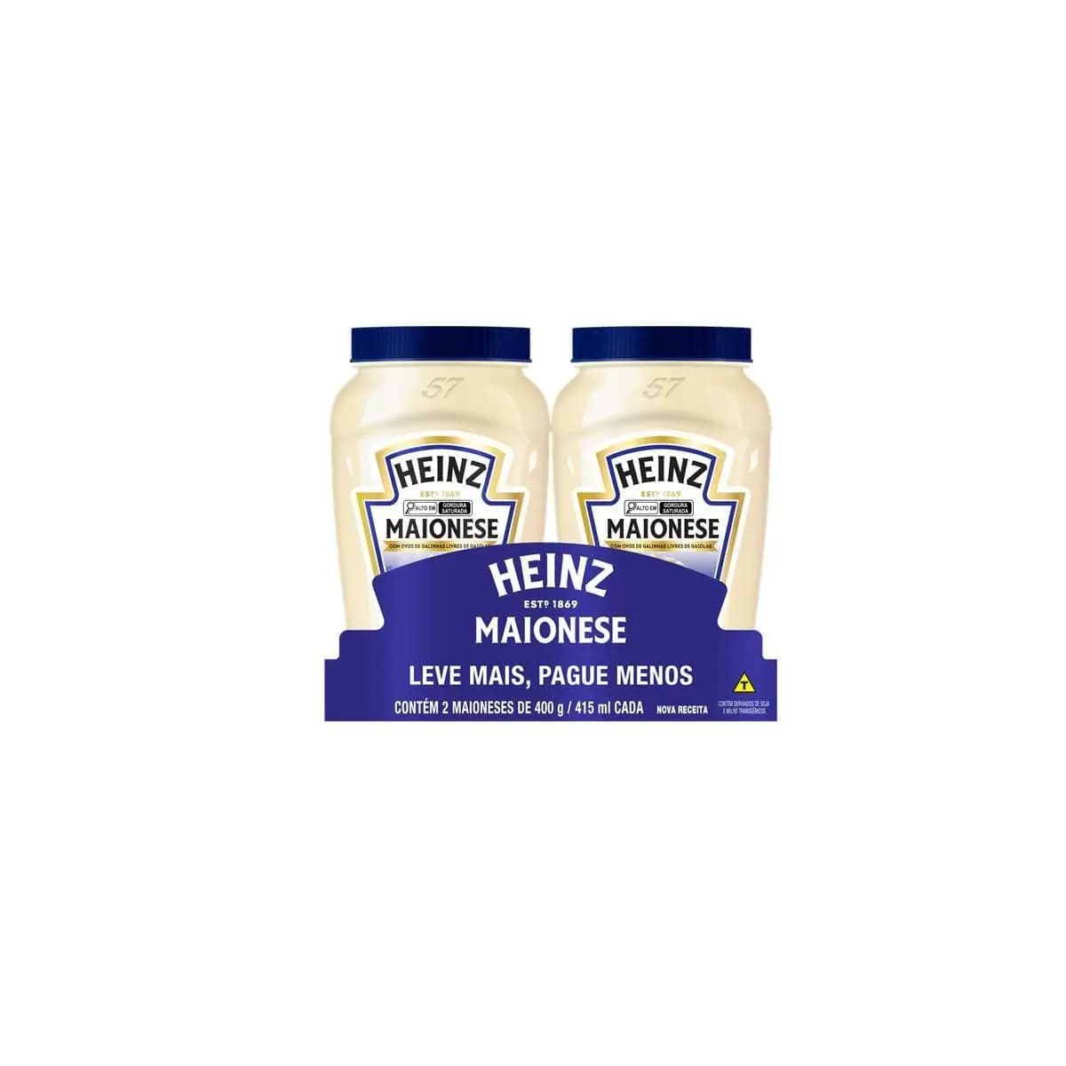Heinz Pack Maionese Tradicional, 400G - 2 unidades