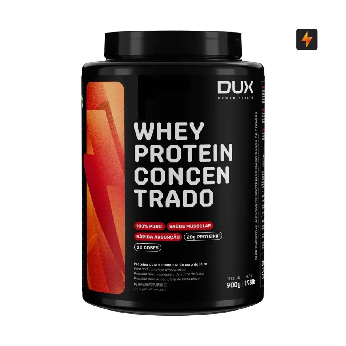 Whey Protein Concentrado 900g Dux Nutrition Human Health