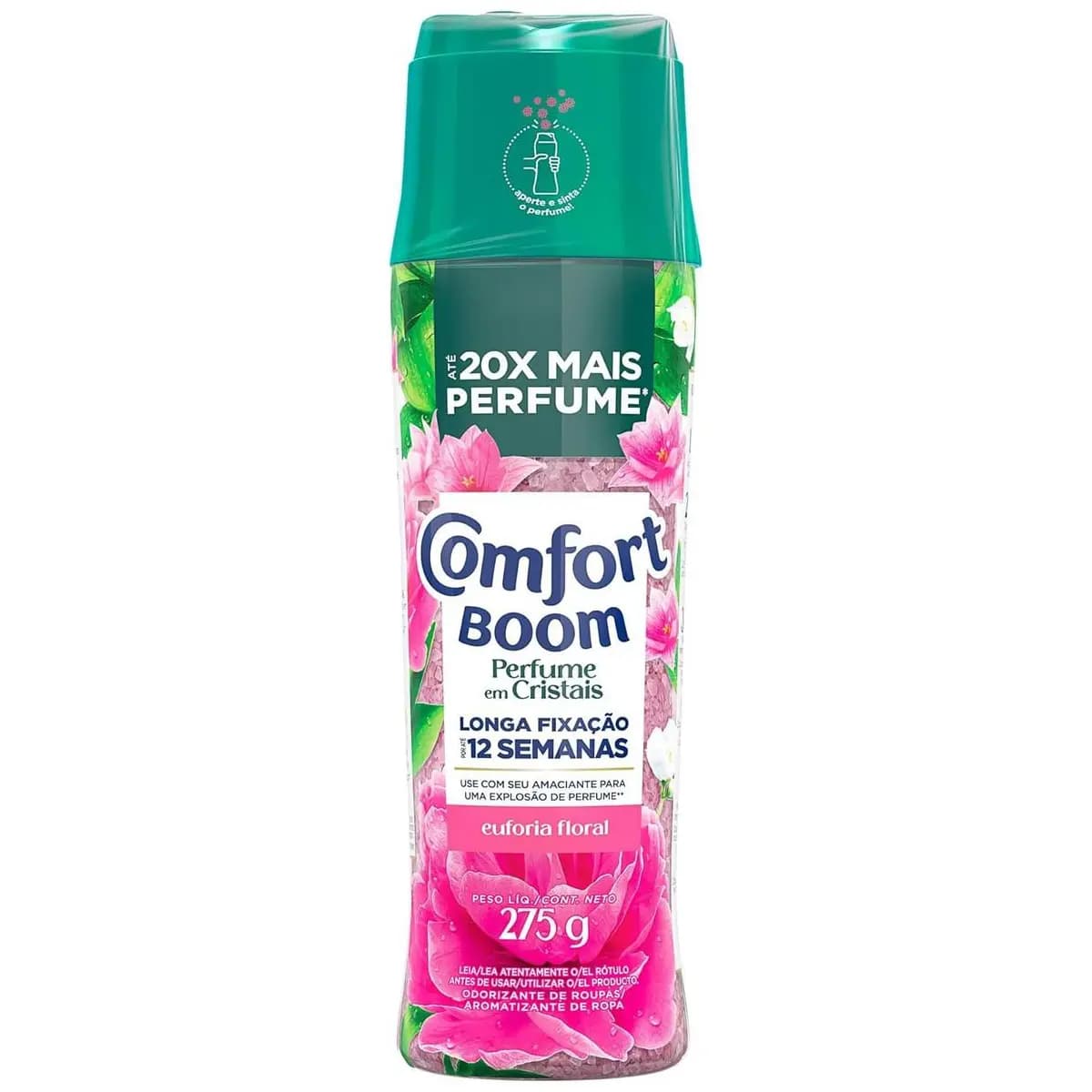 Comfort Boom Odorizador de Roupas Cristais de Perfume Euforia Floral 275gr