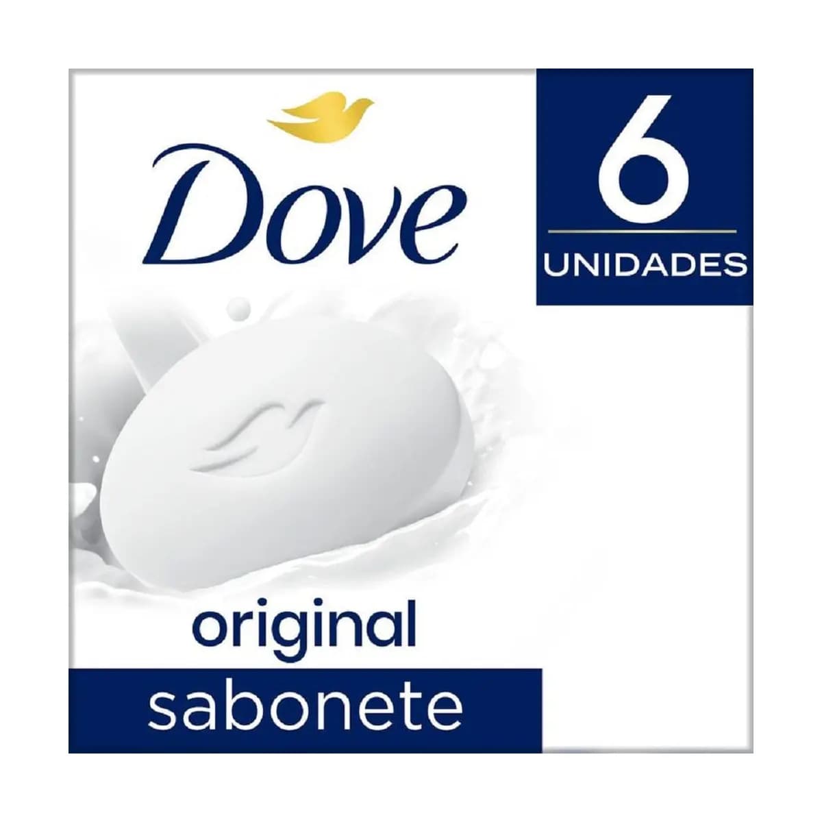 Sabonete Em Barra Dove Original 6 Unidades de 90g