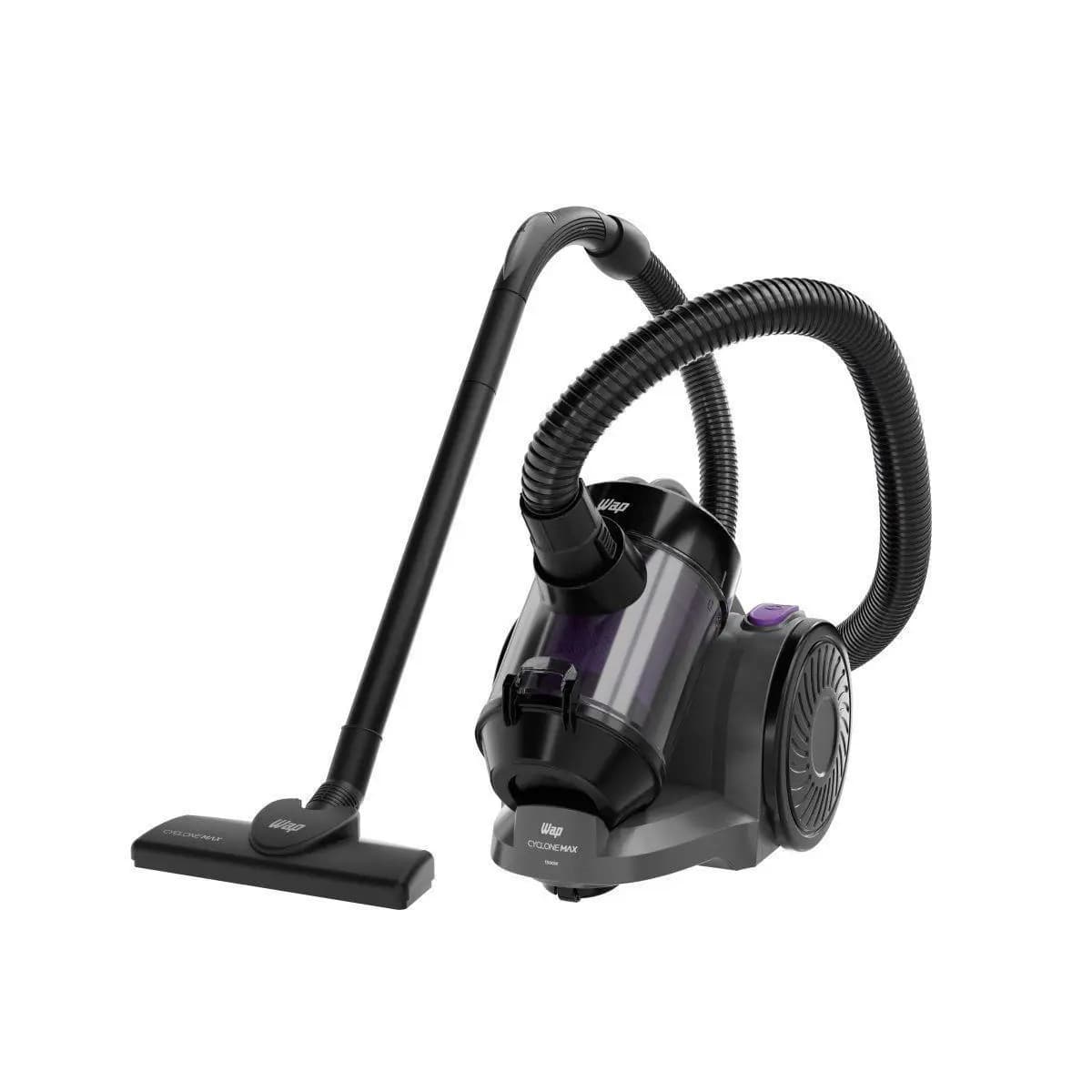 Wap Aspirador de Pó Wap Cyclone Max 1500w 2,5L Enrolador de Cabo automático Preto