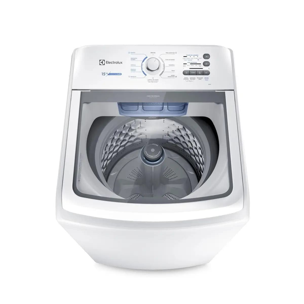 Máquina de Lavar Electrolux 15kg Branca Essential Care com Cesto Inox e Jet&Clean (LED15)