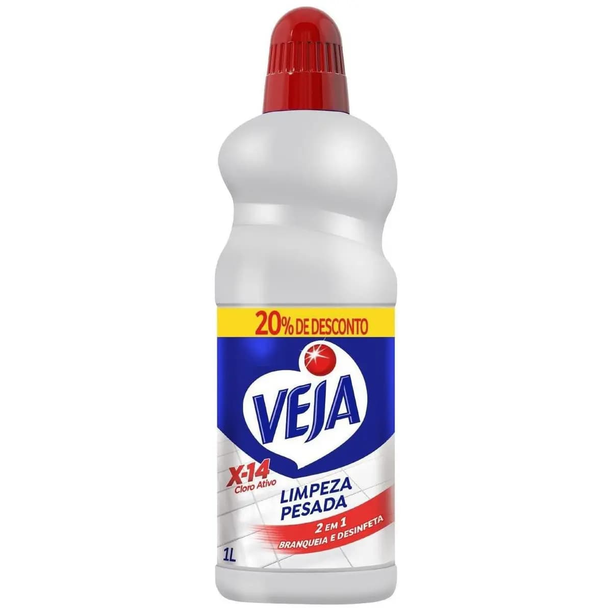 Veja Limpador para Limpeza Pesada Cloro Ativo 2 em 1 - 1L