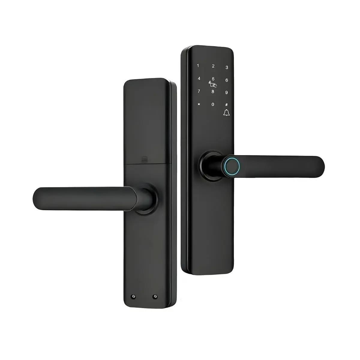 Fechadura Eletrônica Smart Door com Impressão Digital Senha Cartão NFC e Chave Mecânica