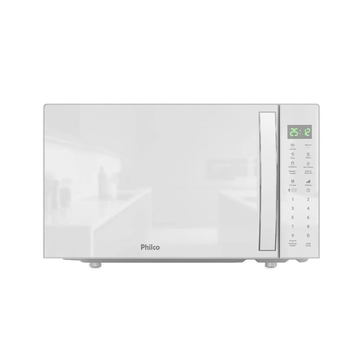 Micro-ondas Philco 28l Pmo31b Limpa Fácil Branco