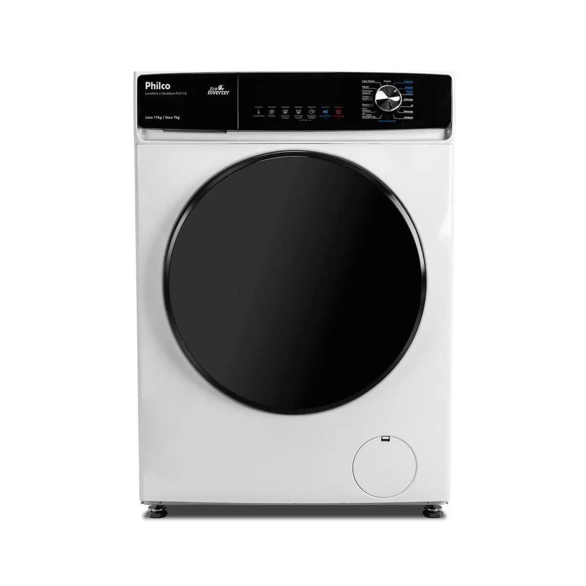 Lava e Seca Philco 11kg Pls11a Eco Invertplus 16 Programas Lavagem Branca
