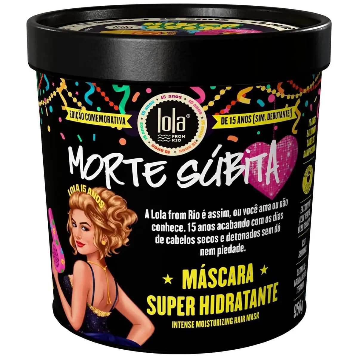 Máscara Capilar Morte Súbita 15 Anos 950g - Lola from Rio