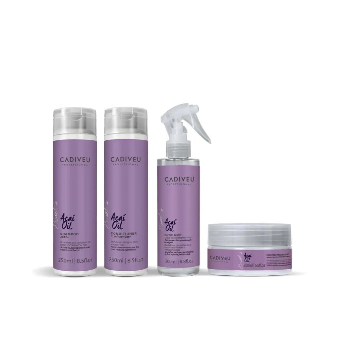 Cadiveu Professional Kit Açaí Oil Sh + Cond + Fluido + Masc